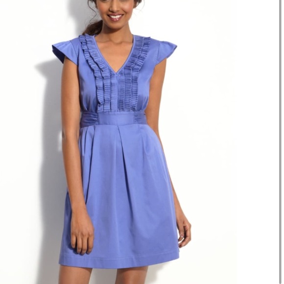 Max&Cleo Ruffle Front Pleated Pocket Dress Size 4 - Picture 8 of 8